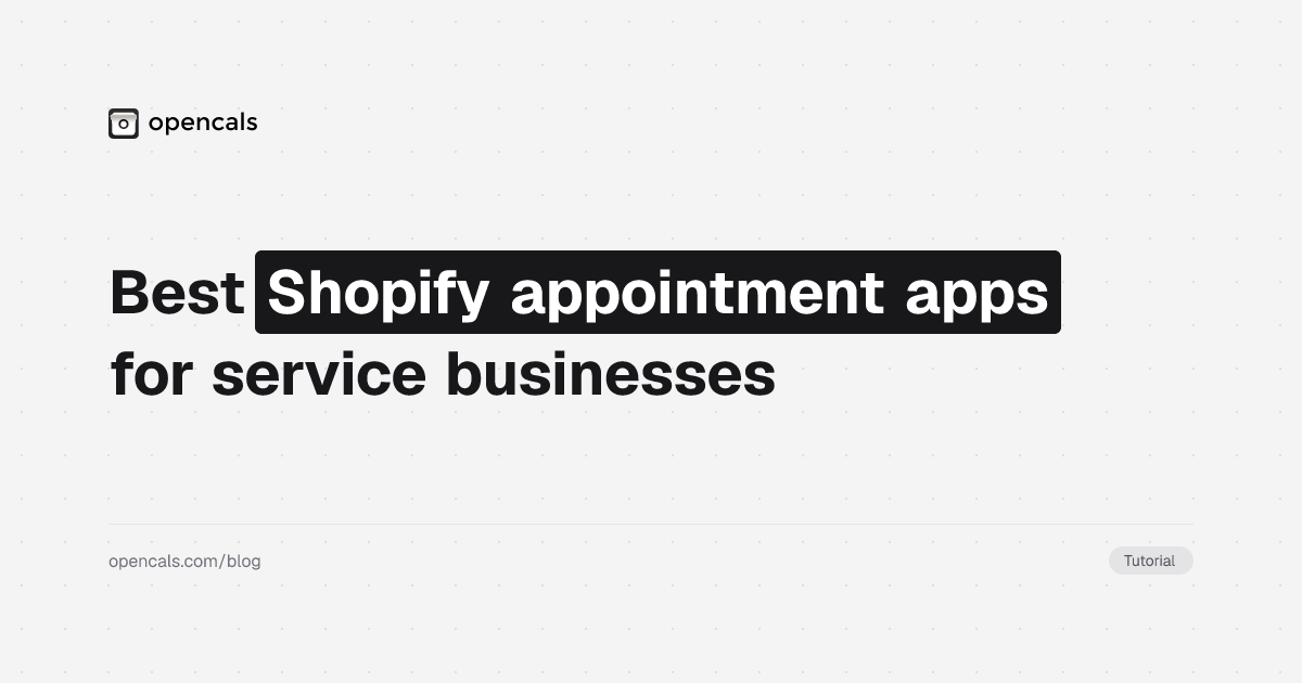 Best Shopify appointment apps for service businesses (2026)