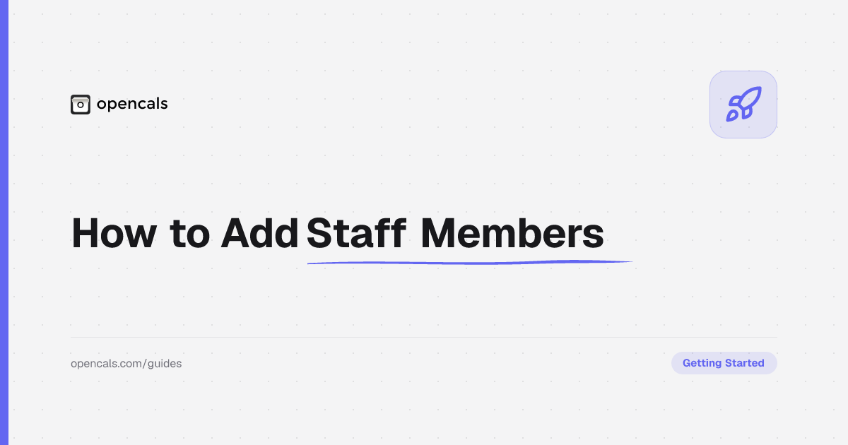 How to Add Staff Members to Your Booking System
